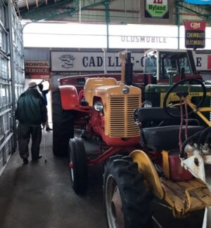 More tractors, though there were lots of trucks, & cars, & boats, & snowmobiles... antique tractors on display in building