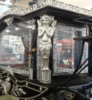 1853 European hearse Black and silver 1853 European hearse