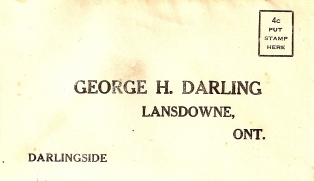 Envelope from the Darling Business
